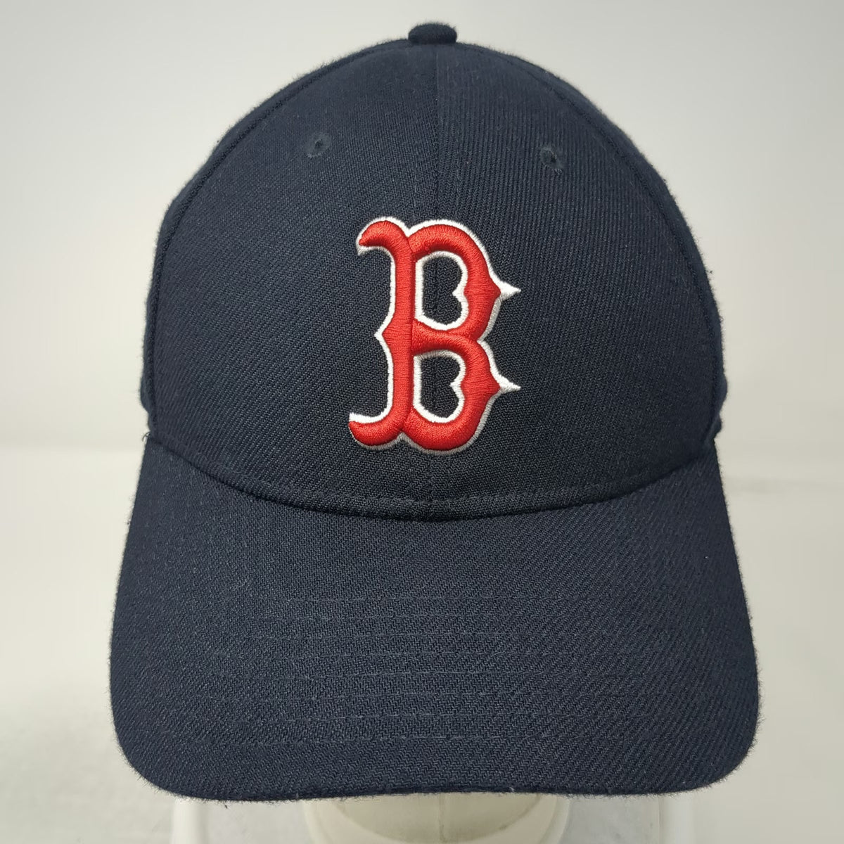 Boston Red Sox MLB New Era Baseball Cap Blue L Hat Curved Brim Stretch 39THIRTY