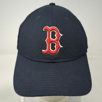 Boston Red Sox MLB New Era Baseball Cap Blue L Hat Curved Brim Stretch 39THIRTY