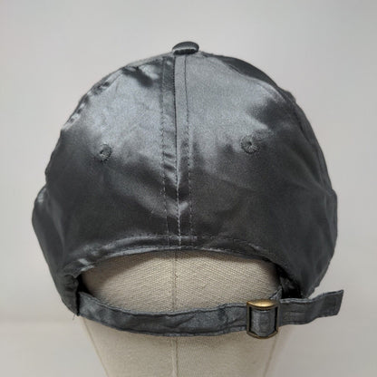 Unbranded Slideback Hat Gray OSFM Adjustable Vented Holes 6 Panel Blank