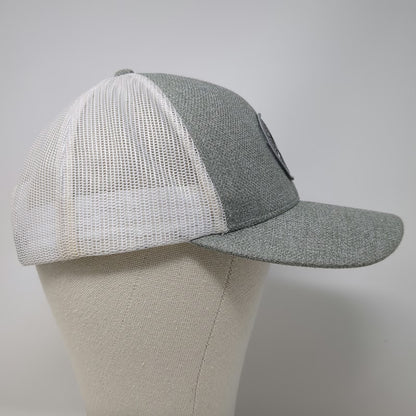 Columbia Trucker Hat Gray One Size Mesh Back Snapback Logo Patch Sportswear