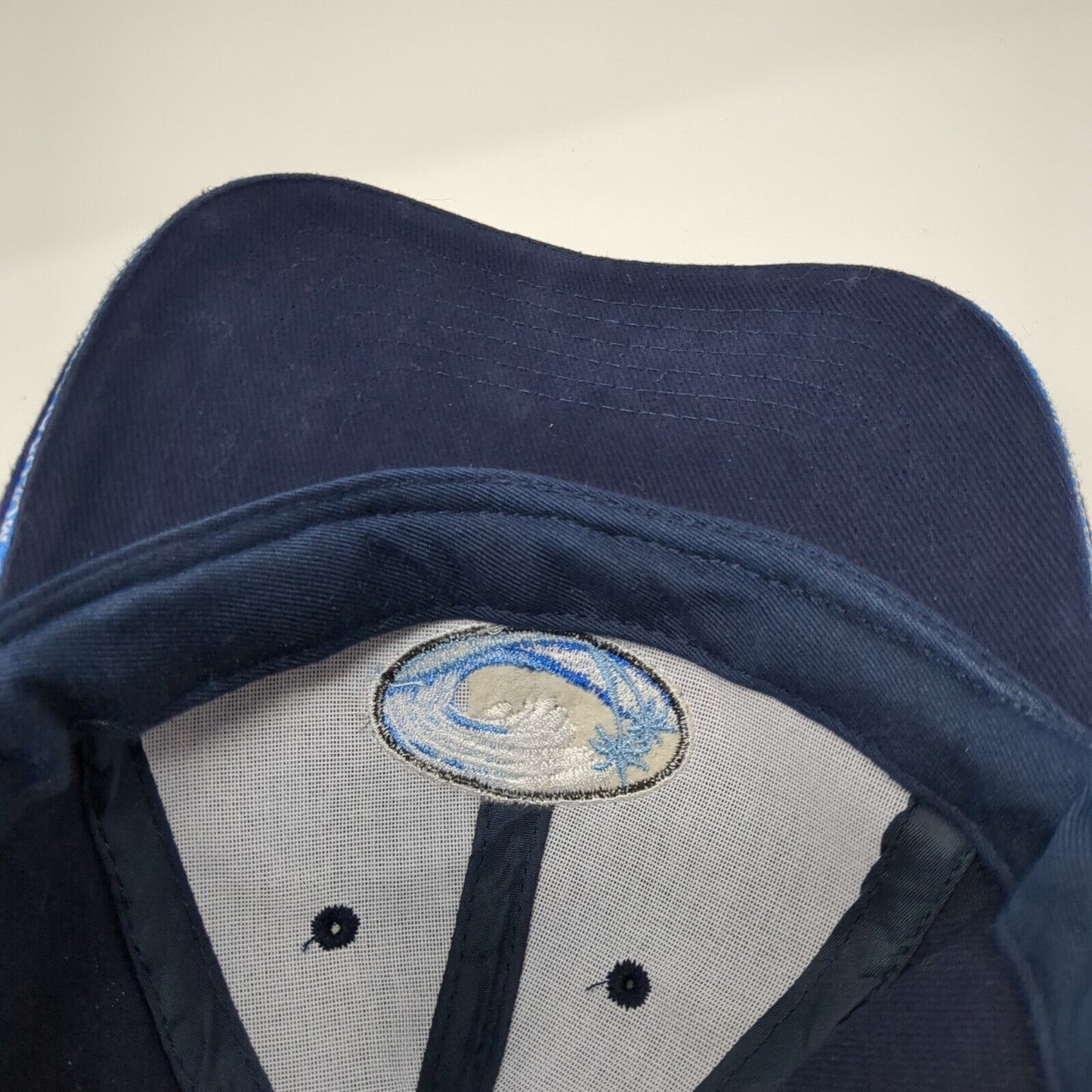 Hawaii Strapback Hat Blue One Size Adjustable Embroidered 6 Panel Surfware