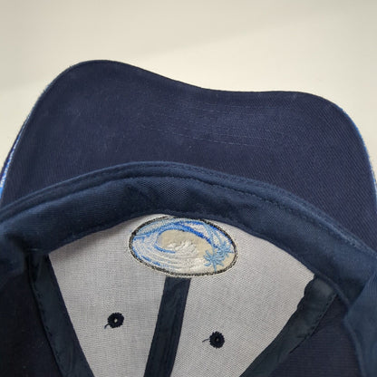 Hawaii Strapback Hat Blue One Size Adjustable Embroidered 6 Panel Surfware