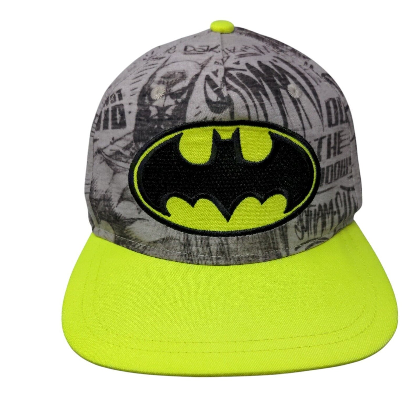 Batman Snapback Hat Multi Youth OSFM Adjustable Embroidered DC Comics