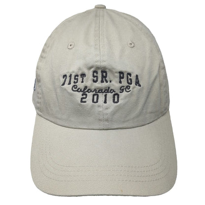 Ahead Baseball Cap Beige One Size 71st Sr PGA Colorado GC 2010 Slideback Hat