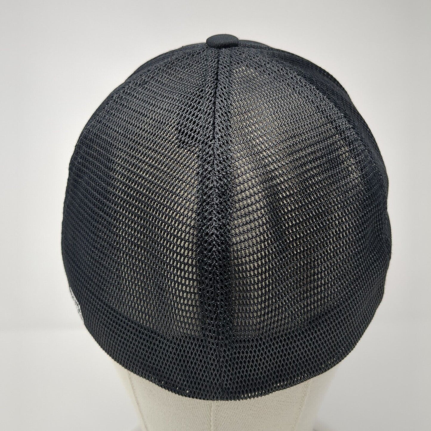 The Curb Idaho Fitted Mesh Back Trucker Hat Black S-M Flexfit Richardson