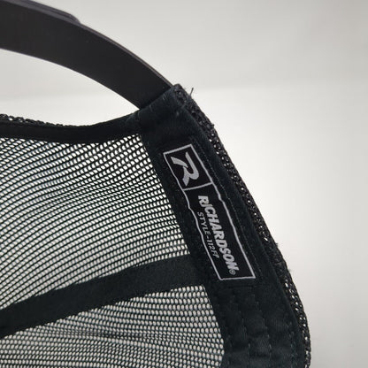 Richardson Snapback Trucker Hat Gray One Size Adjustable Mesh Back 6 Panel