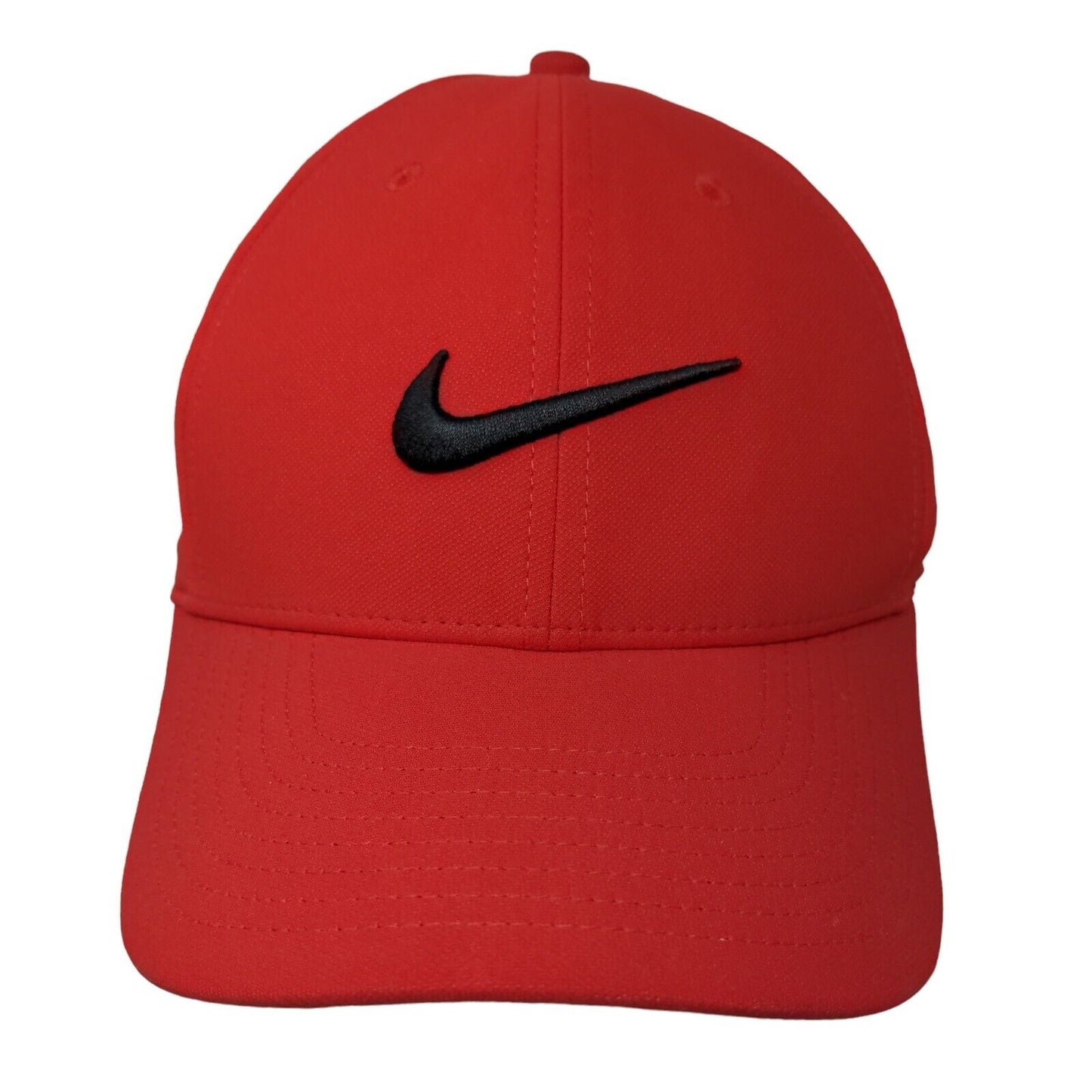 Nike Swoosh Legacy 91 Strapback Hat Red OSFM Embroidered Logo Dri-Fit