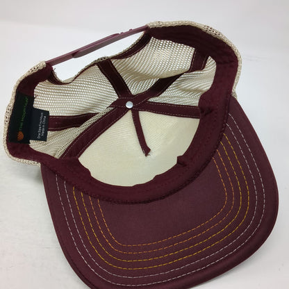 The Mountain Trucker Hat Purple Beige One Size Giraffe Sunset Savanna Wildlife