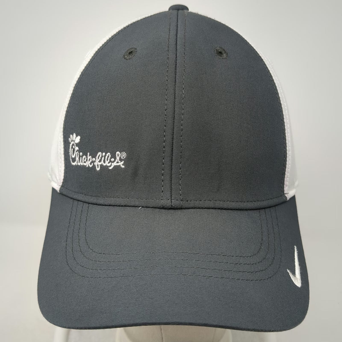 Nike Baseball Cap Gray One Size Chick-fil-A Dri-Fit Legacy 91 Strapback Hat Logo