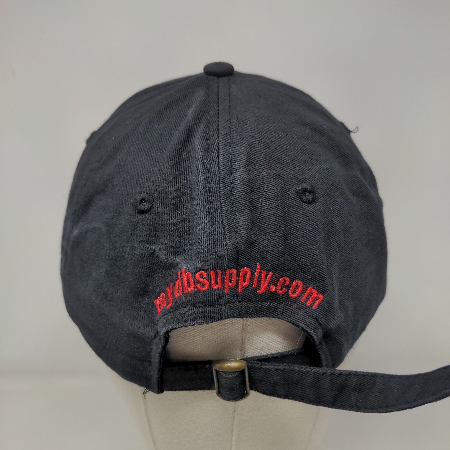 D&B Supply Slideback Hat Black OSFA Embroidered 6 Panel Buck's Bags