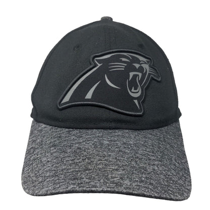 New Era Men's Fitted Hat Black S-M Embroidered Carolina Panthers Logo 39Thirty