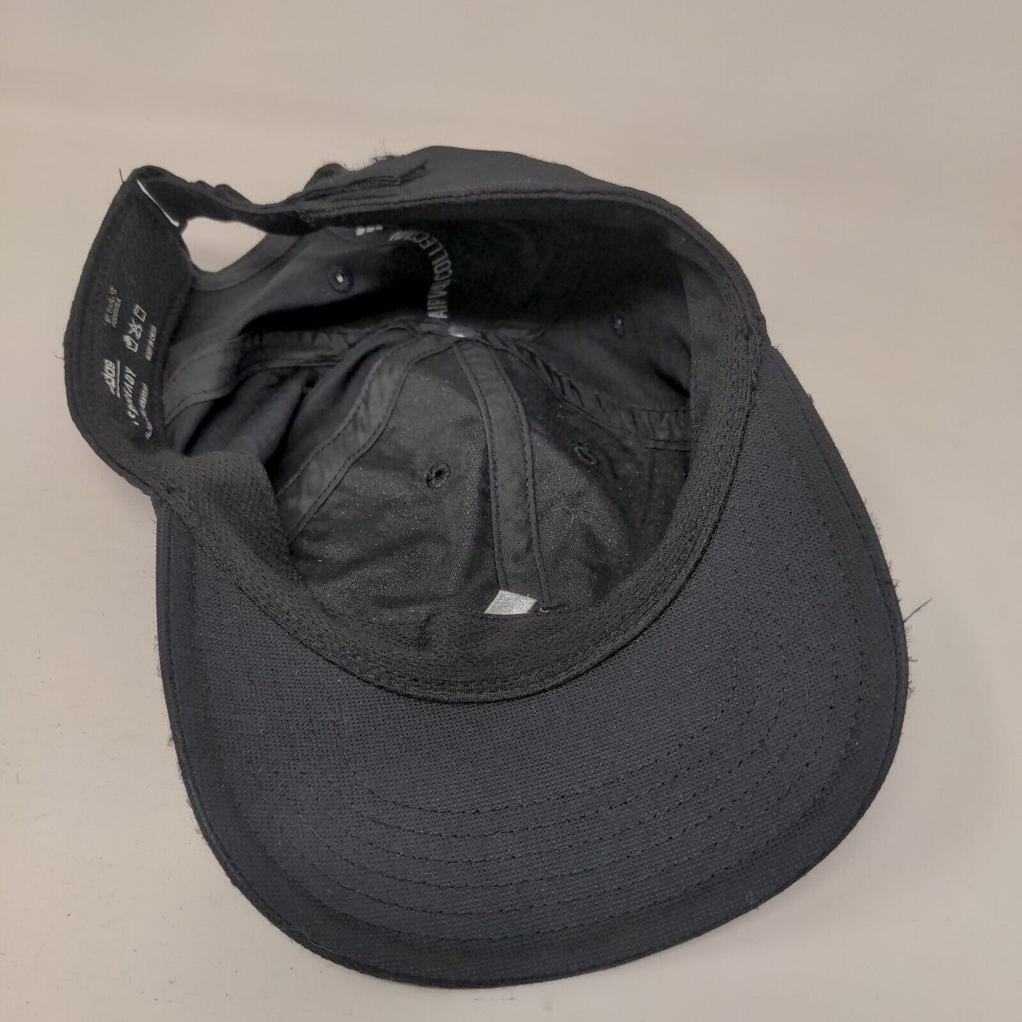 Adidas 3 Stripes Logo Strapback Hat Black One Size Aeroready 6 Panel