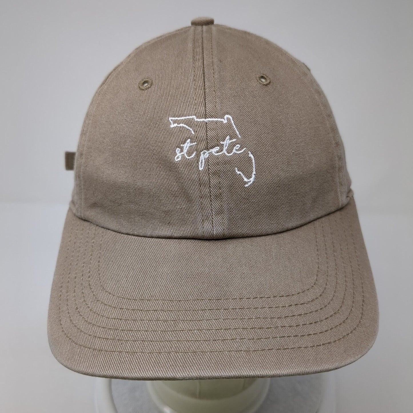 St. Pete Slideback Hat Brown M/L Adjustable Embroidered 6 Panel Richardson
