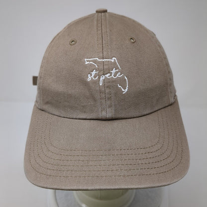 St. Pete Slideback Hat Brown M/L Adjustable Embroidered 6 Panel Richardson