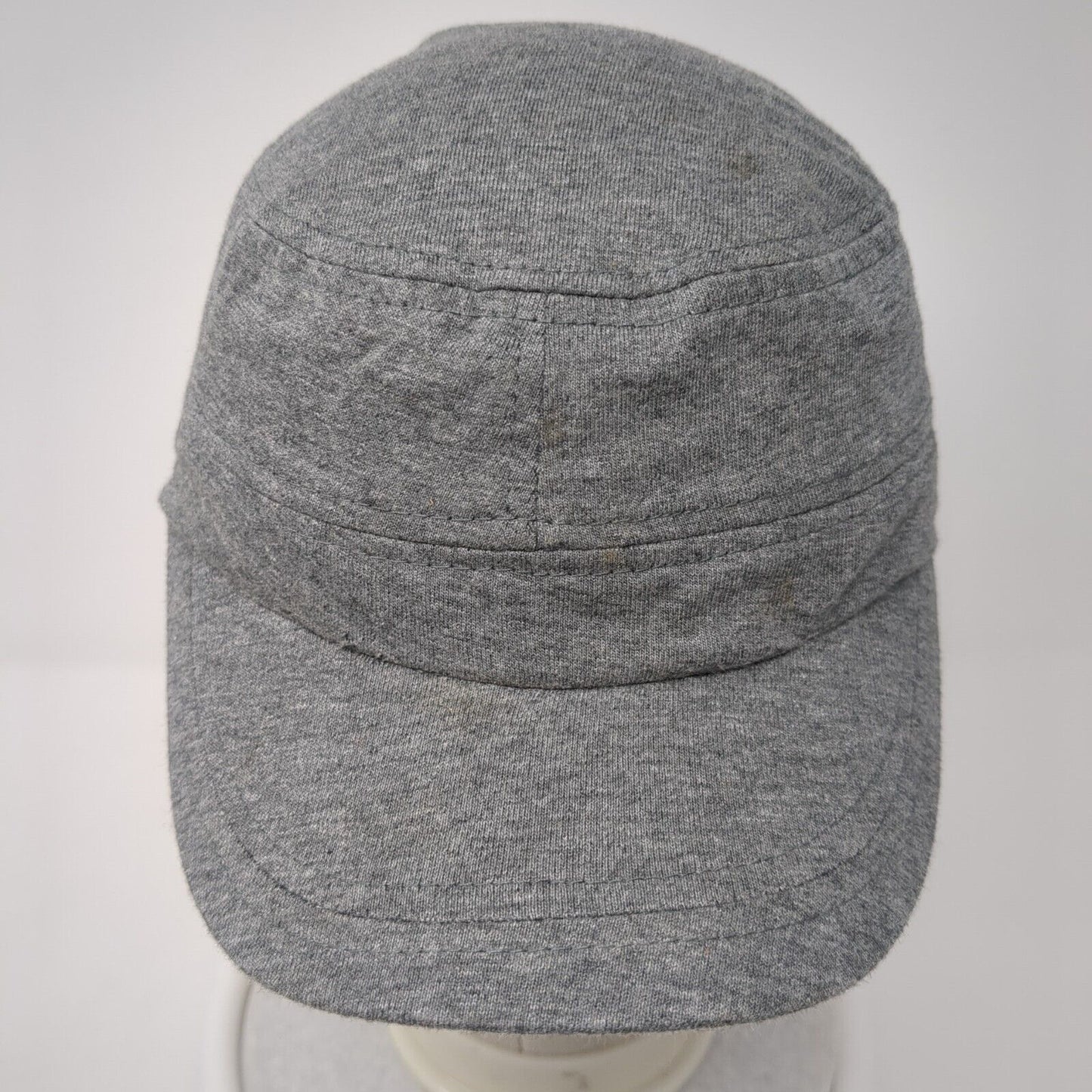 Icing Cadet Army Cap Gray One Size Stretch Lightweight Blank Cotton