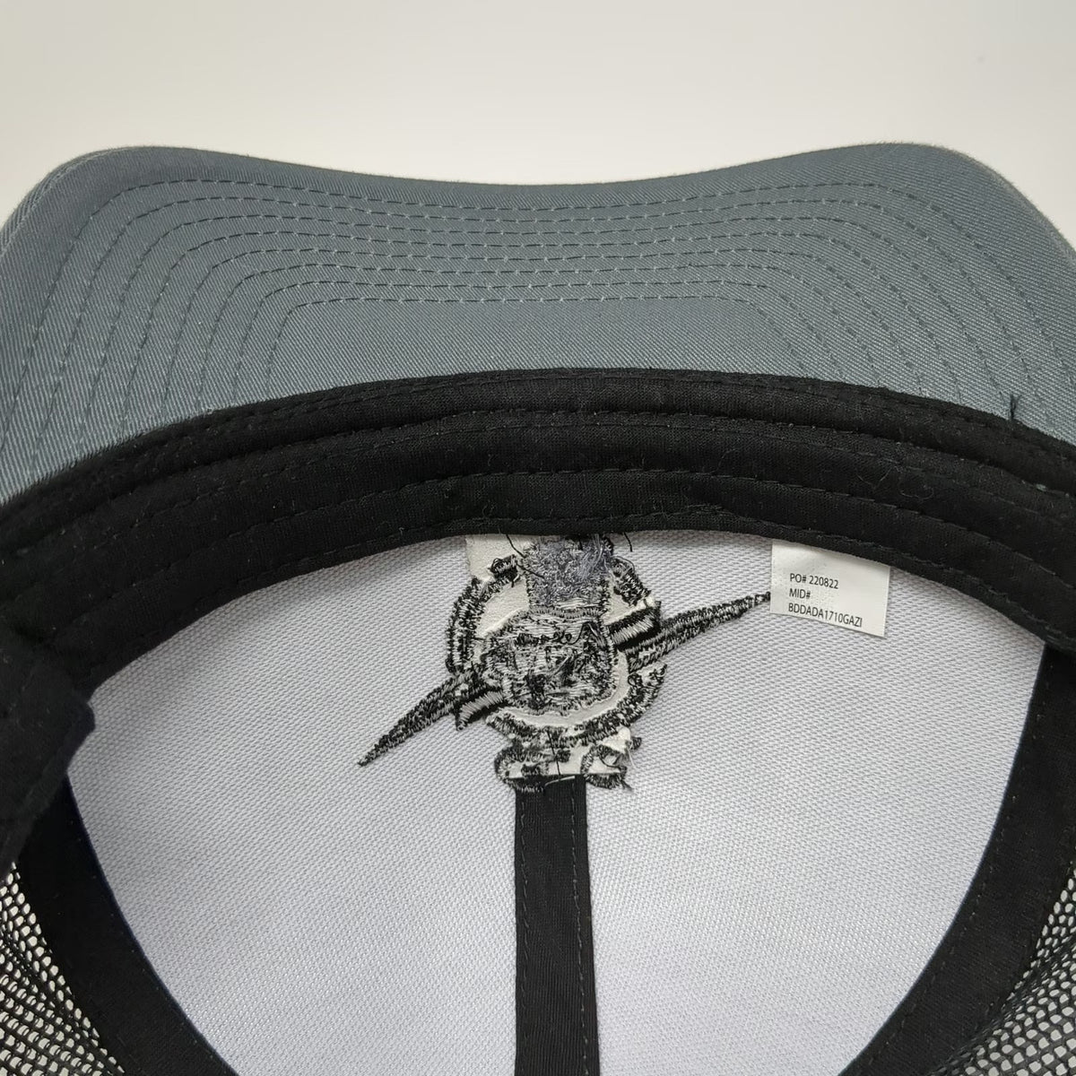Pacific Headwear Trucker Hat Gray Black XL IBEW Local 1245 Bay Region Snapback