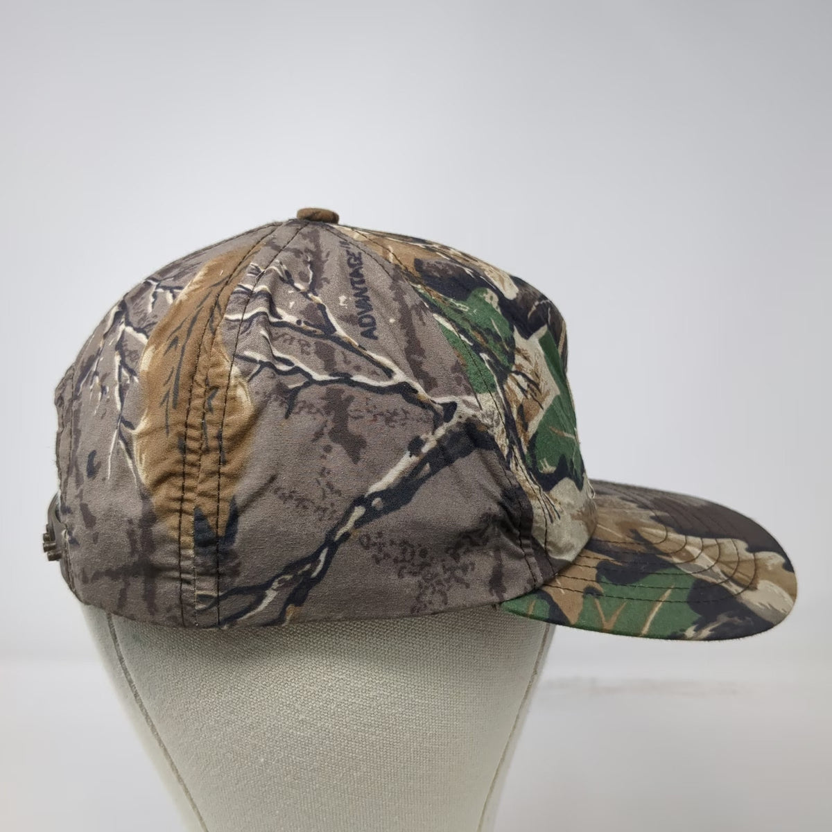 Ducks Unlimited 5 Panel Brown Camo Hat One Size Snapback Made USA Vintage