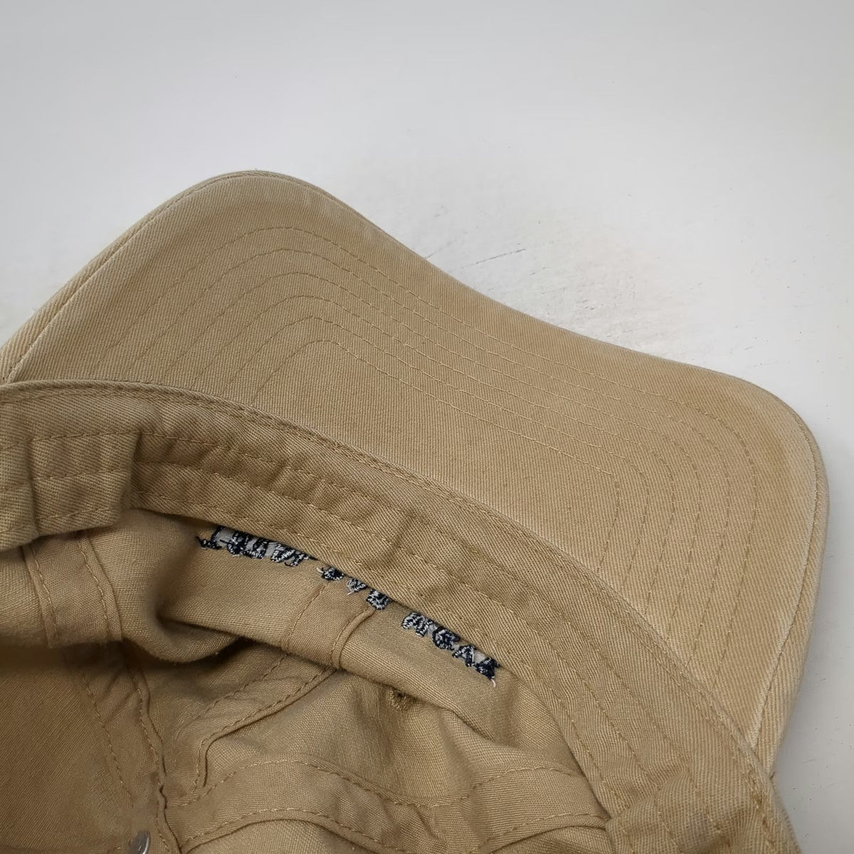 Wembley Baseball Cap Beige One Size Total Dad Move Slideback Hat Curved Brim