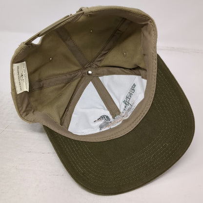 Dorfman Pacific Ducks Unlimited Snapback Hat Beige One Size Mallard Green Brim