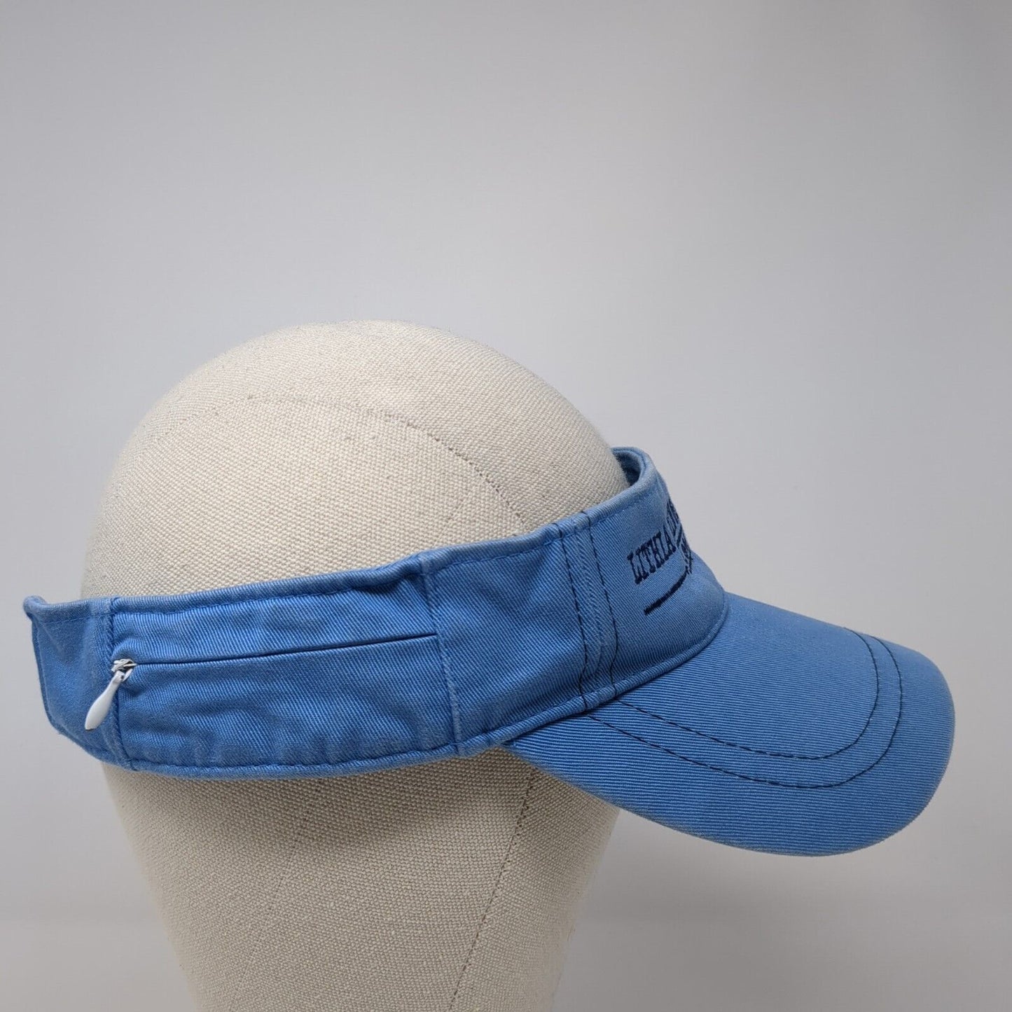 Lithia Springs Marina Strapback Sun Visor Hat Blue OS Adjustable Embroidered HYP