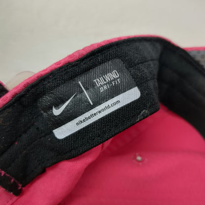 Nike Baseball Cap Pink One Size Dri-Fit Mesh Tailwind Strapback Running Hat