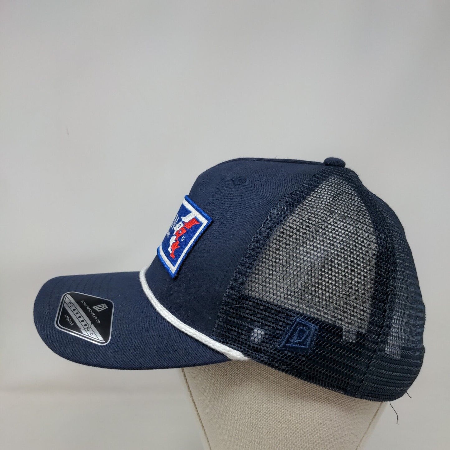 Donovan Air Electric Plumbing Mesh Back Rope Trucker Hat Blue One Size