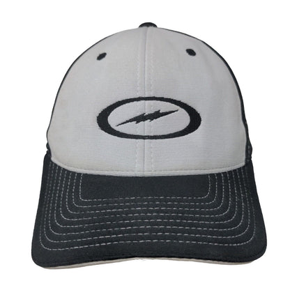 Storm Pacific Headwear Fitted Hat M-XL Gray Black Embroidered Lightning Logo