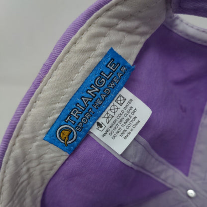 Myrtle Beach South Carolina Strapback Hat Purple One Size Triangle