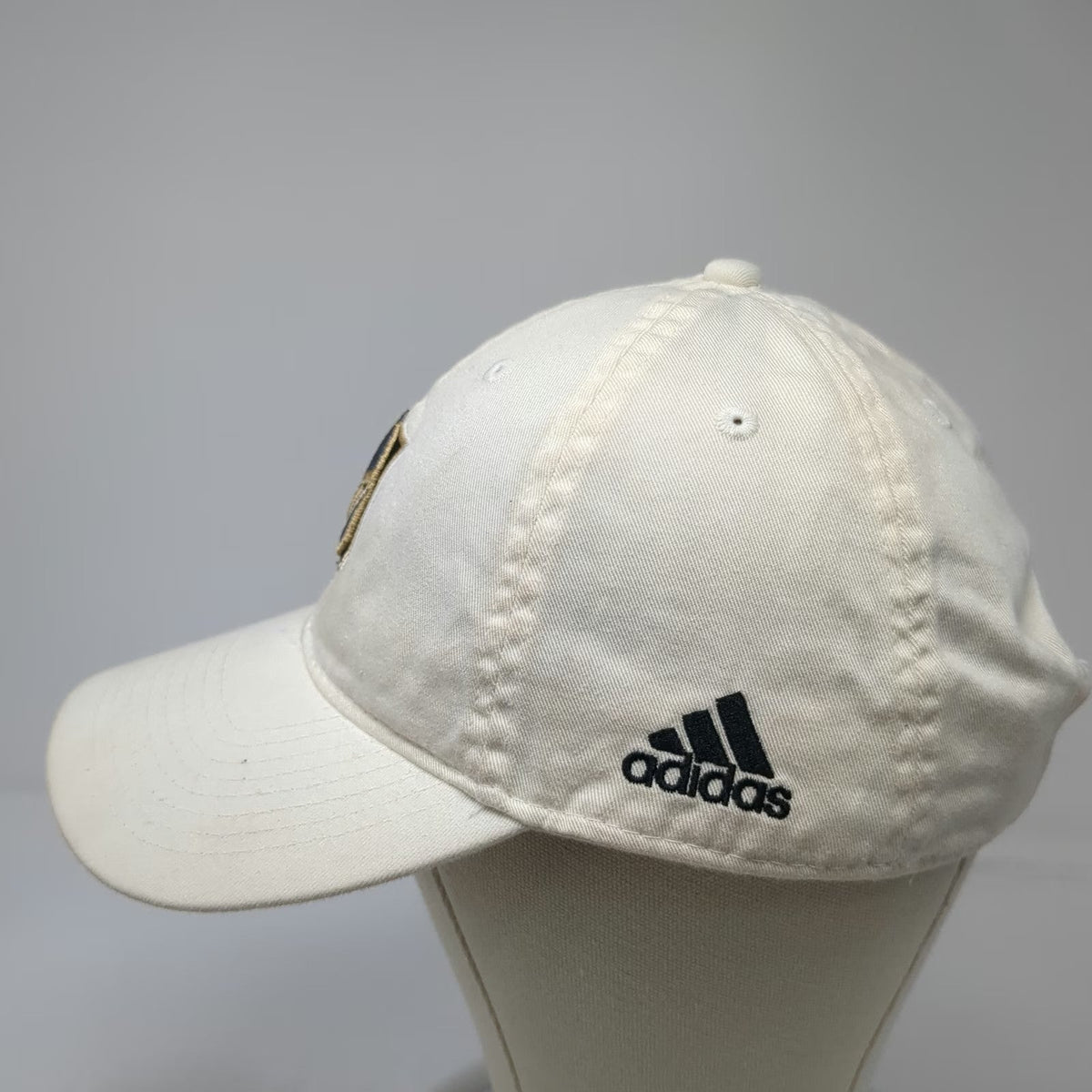 Adidas Vegas Golden Knights NHL White One Size Slideback Embroidered Logo Hat