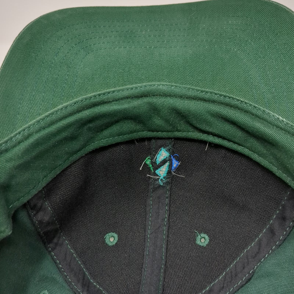 Richardson Baseball Cap Green One Size Strapback Cotton NW Natural Logo Hat