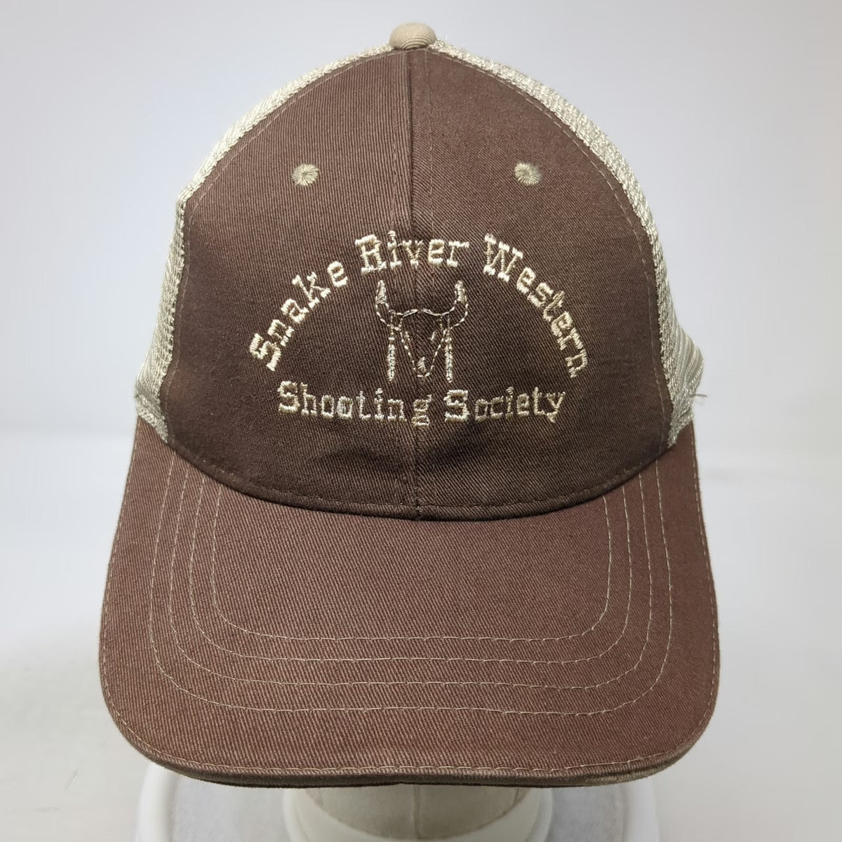 Cobra Baseball Cap Brown One Size Mesh Back Shooting Society Snake River Hat