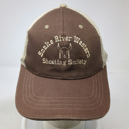 Cobra Baseball Cap Brown One Size Mesh Back Shooting Society Snake River Hat