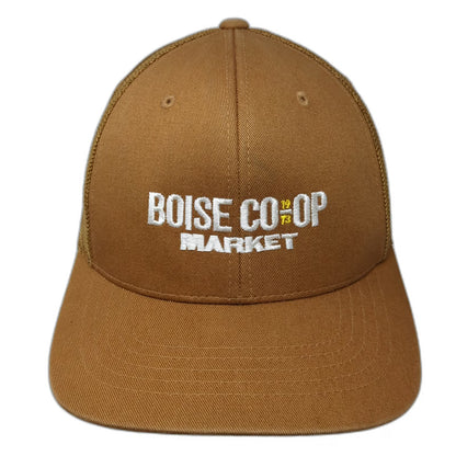 Carhartt Trucker Hat Brown One Size Boise Co-op Market Snapback Mesh Back