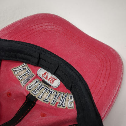 Lucky 7 Baseball Cap Red OSFM New Orleans Louisiana 1718 Strapback Cotton Hat