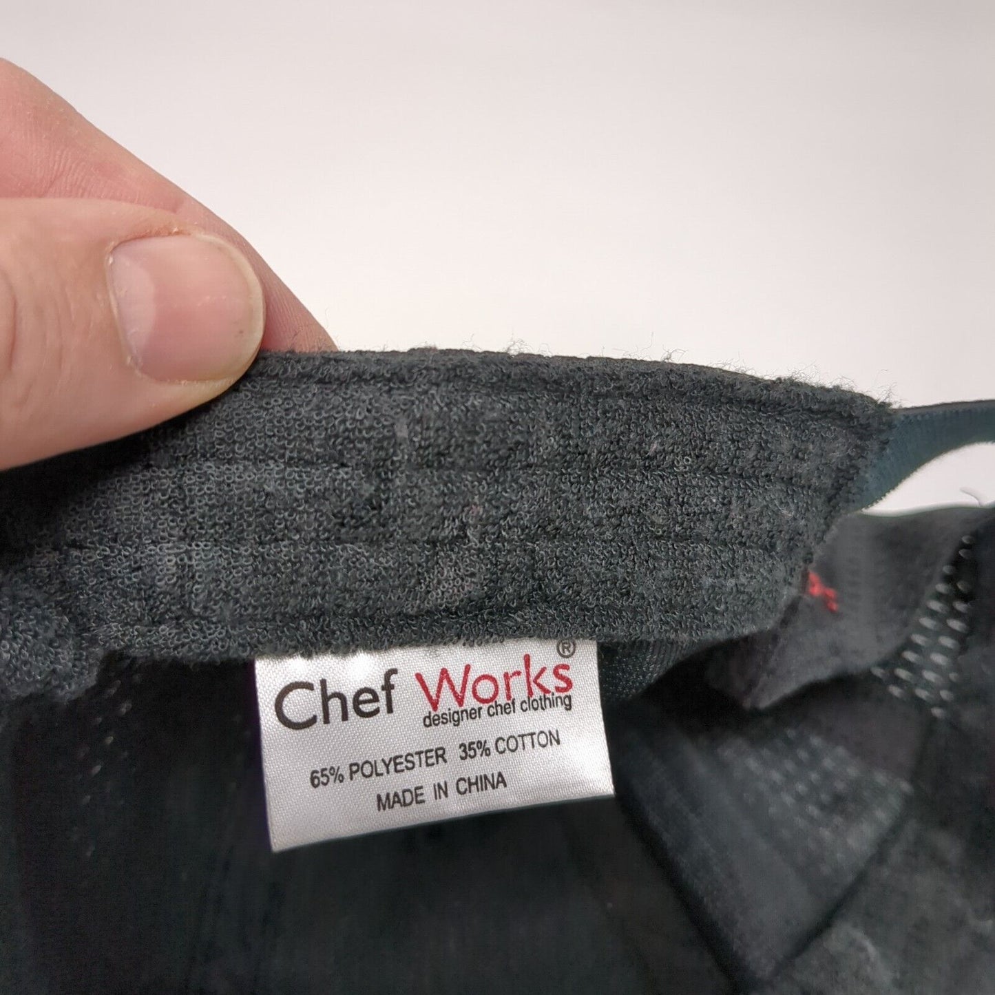 Chef Works Slideback Hat Black OSFA Embroidered Adjustable 6 Panel
