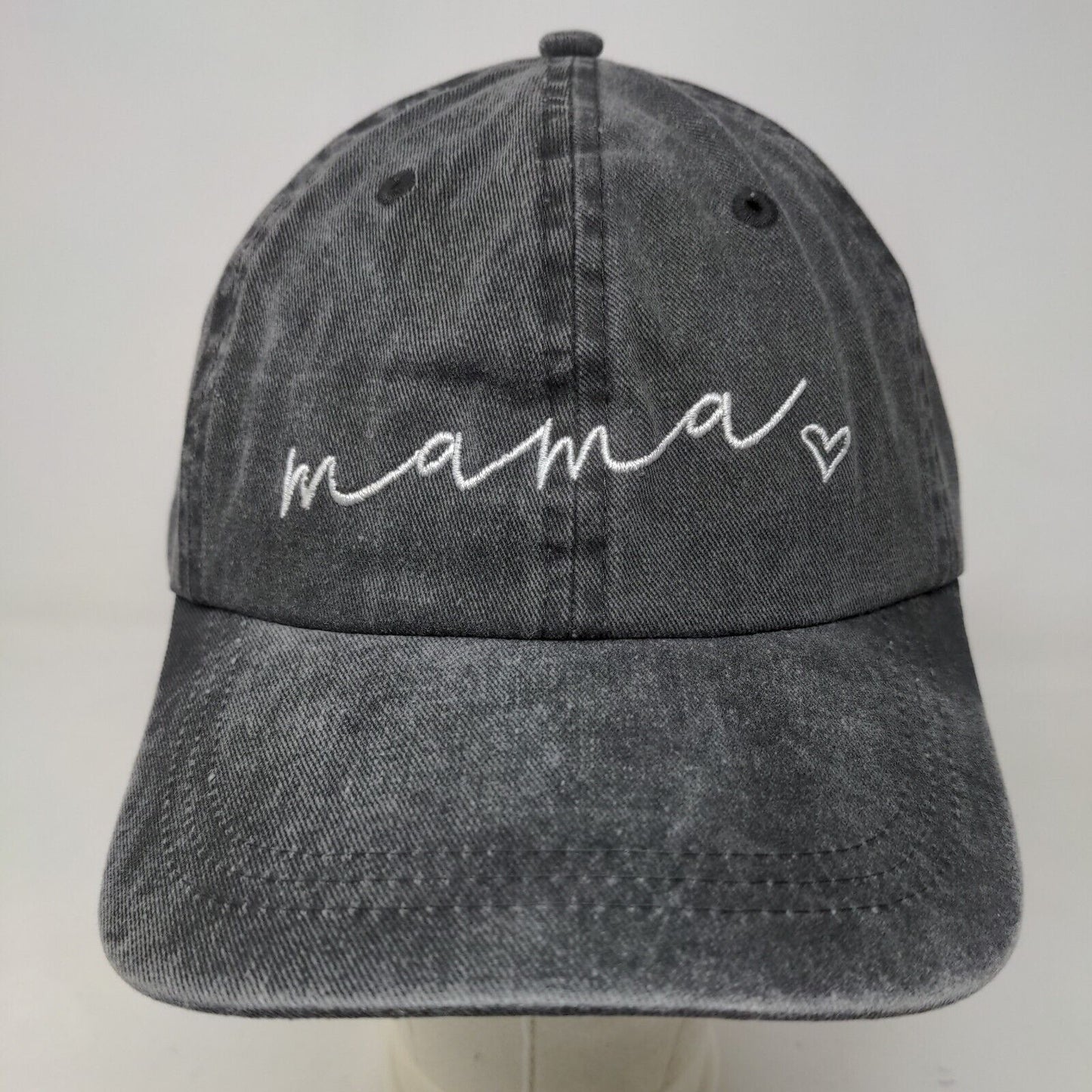 Unbranded Women's Slideback Hat Gray Size OSFA Embroidered Mama Logo Cotton