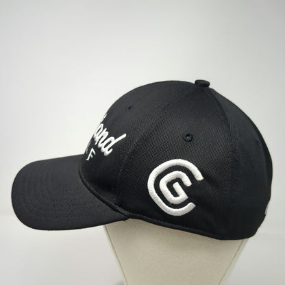 Cleveland Golf Baseball Cap Black L Structured A-Flex Curved Brim Logo Hat
