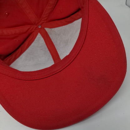 Coca-Cola Snapback Hat Red One Size Adjustable Embroidered Vent Holes