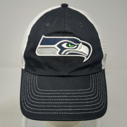 Fanatics Seattle Seahawks NFL Trucker Hat Black One Size Mesh Back Snapback Logo