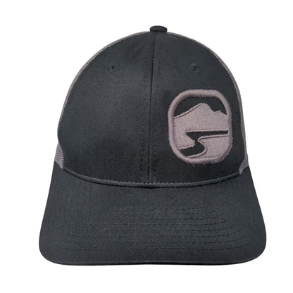 Richardson Snapback Trucker Hat Black M/L Adjustable Mesh Back 6 Panel