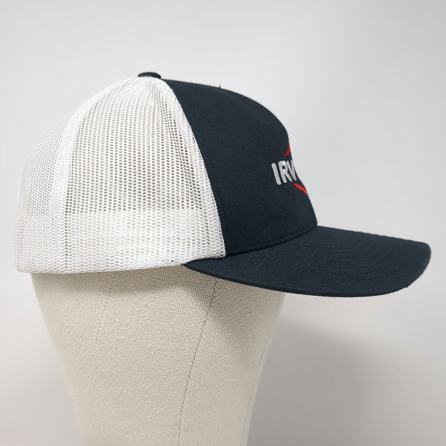 Pacific Headwear Trucker Hat Blue One Size Snapback Irving Oil Mesh Logo Gas
