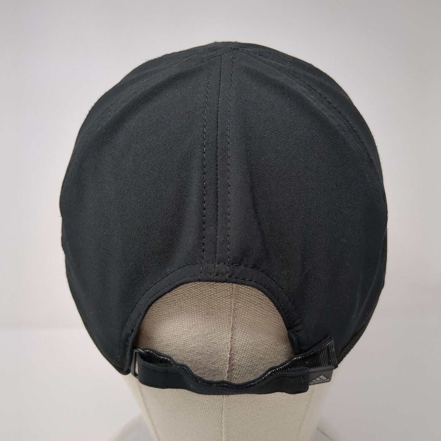 Adidas 3 Stripes Strapback Hat Black One Size Adjustable Climalite