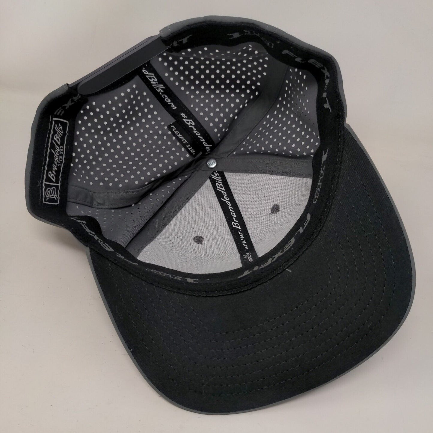 Add 2 Performance Snapback Hat Gray One Size Laser Cut Branded Bills