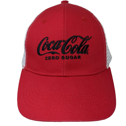 Coca-Cola Zero Sugar Baseball Cap Red White Black One Size Mesh Strapback Hat