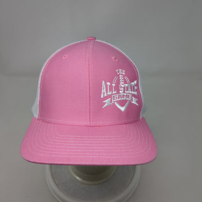 The All State Game Snapback Trucker Hat Pink OSFA Mesh Back Richardson