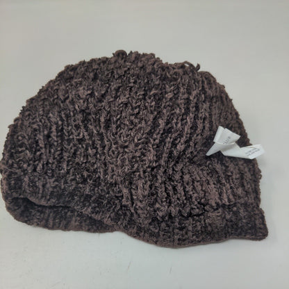 Charter Club Women's Knit Beanie Hat Brown Rayon Acrylic Blend