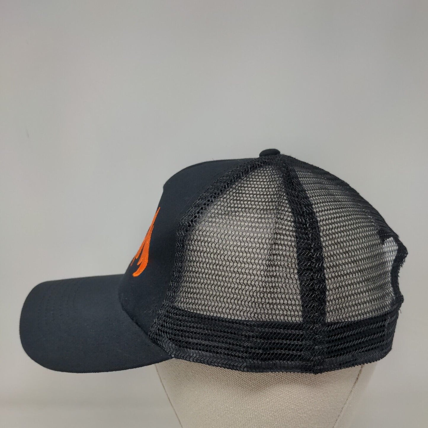 Blaze Pizza Snapback Trucker Hat Black OSFM Adjustable Embroidered Mesh Back Hit