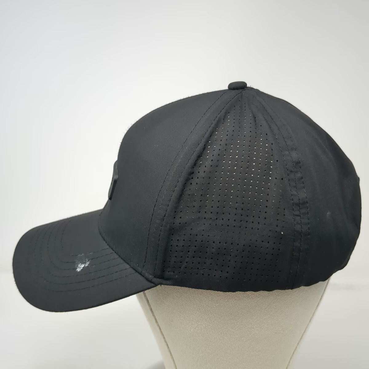 Truwear Snapback Black One Size ROVE Rubber Patch Laser Cut Performance Hat
