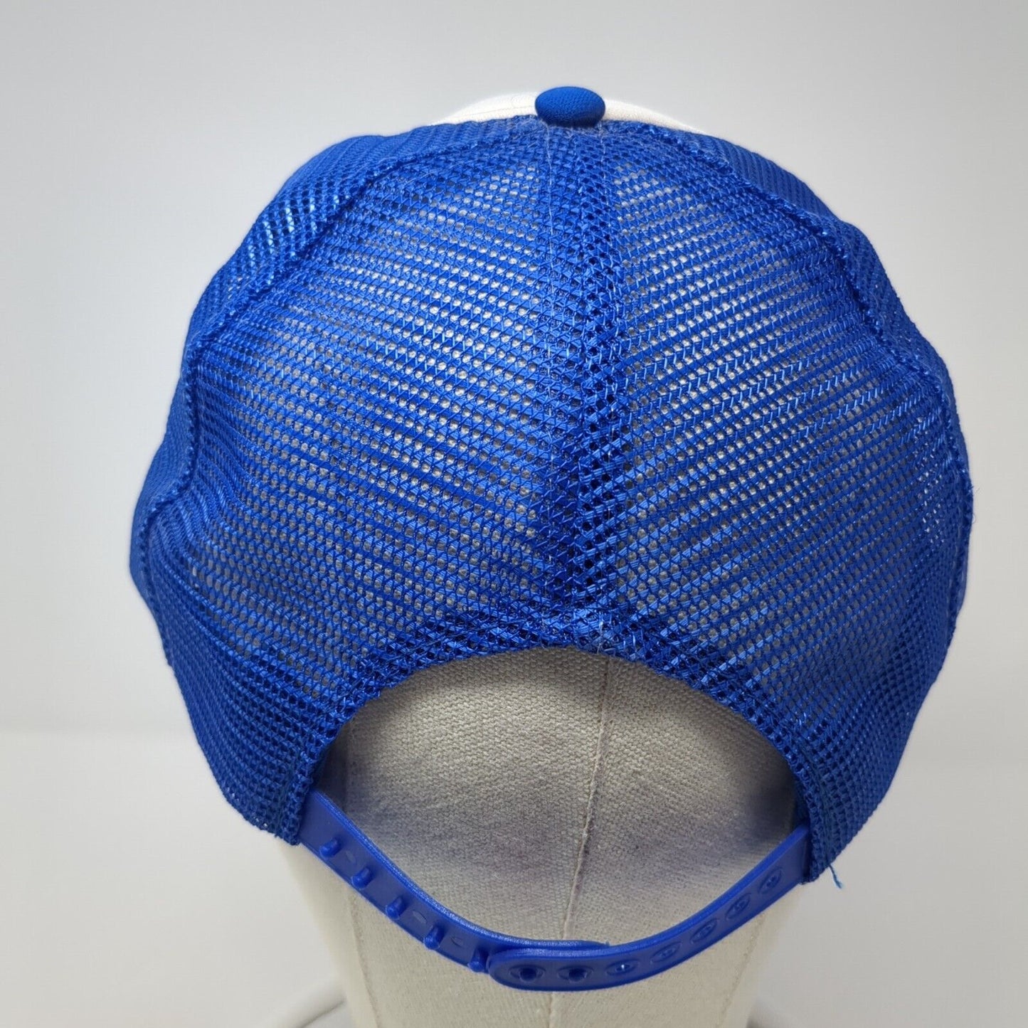 Consolidated Agencies Inc Snapback Trucker Hat Blue OS Adjustable Mesh Speedway