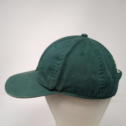 Nautica Baseball Cap Green OS Sailboat Logo Embroidery Hat Slideback Cotton